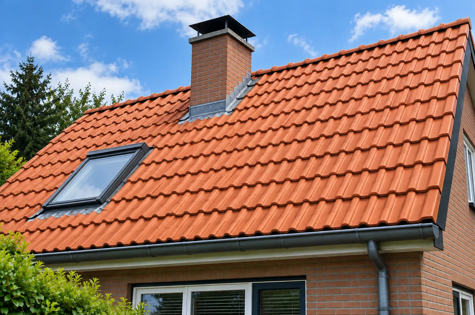 Schoon en verzorgd pannendak na professionele dakreiniging